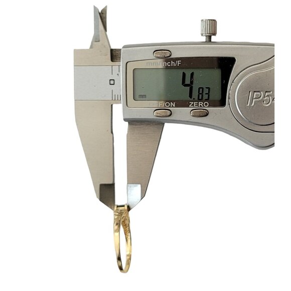 14K Yellow Gold Sapphire Diamond Heart Design Ring, Size 8.75 E942 - Picture 7 of 8